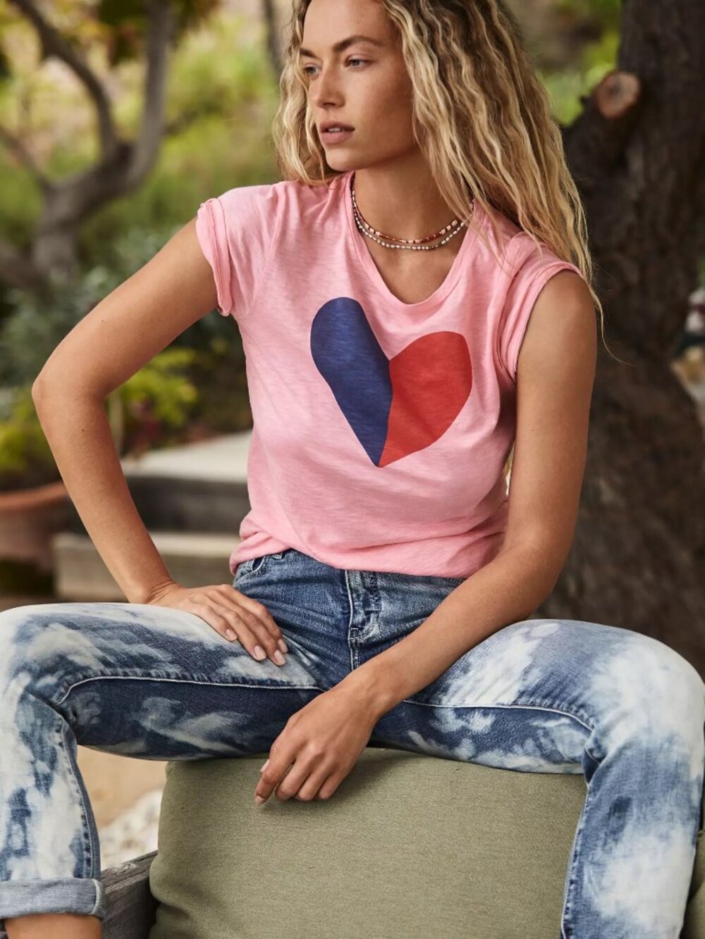 Anthropologie Pilcro Tie-Dye High-Rise Slim Boyfriend Jeans Size 28P
